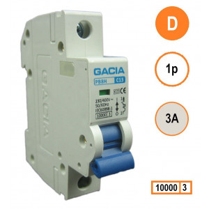 GACIA PB8H-1D03 inst. 1p D3 10kA