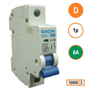 GACIA PB8H-1D06 inst. 1p D6 10kA