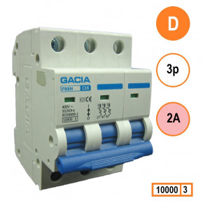GACIA PB8H-3D02 inst. 3p D2 10kA