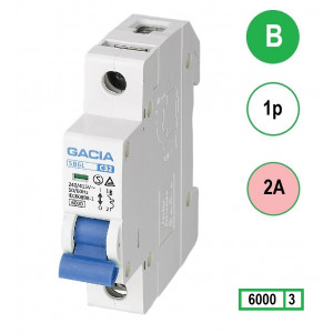 GACIA SB6L-1B02 inst. 1p B2 6kA