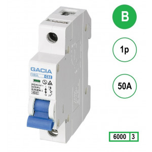 GACIA SB6L-1B50 inst. 1p B50 6kA