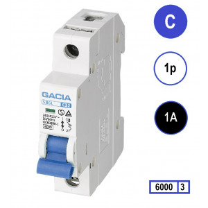 GACIA SB6L-1C01 inst. 1p C1 6kA