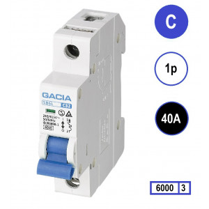 GACIA SB6L-1C40 inst. 1p C40 6kA