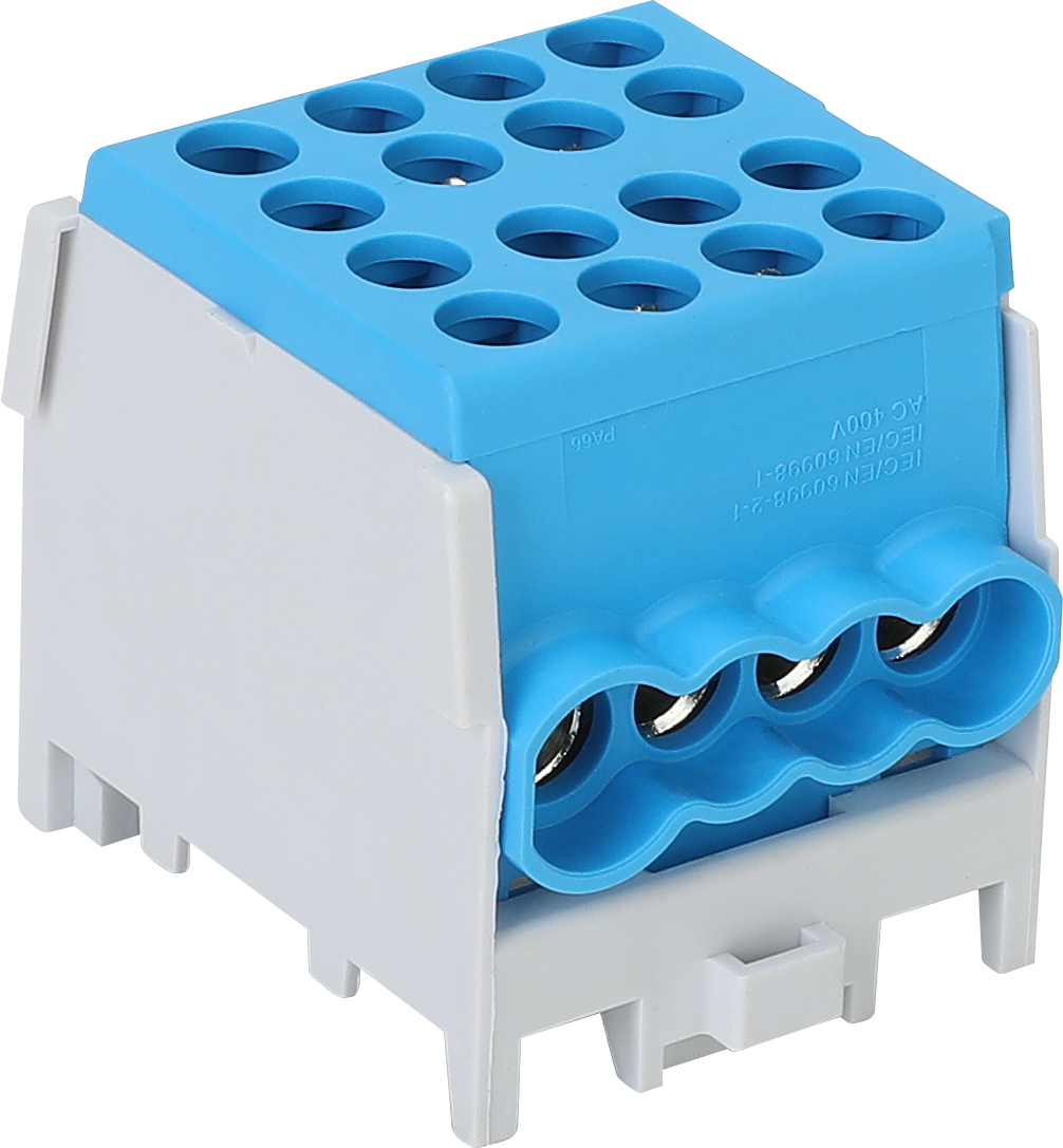 Schotman Elektro B.V. - SEP HDB-25/16 hoofdleidingaftakklem HLAK 1x25mm2-3x16mm2 blauw