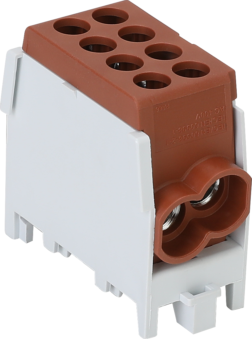 Schotman Elektro B.V. - SEP HDB-25/25 hoofdleidingaftakklem HLAK 2x25mm2 bruin