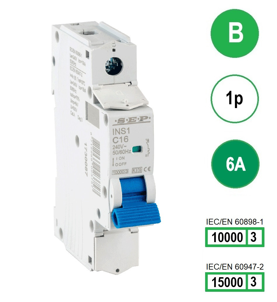 Schotman Elektro B.V. - SEP INS1-1B06 - 10/15kA