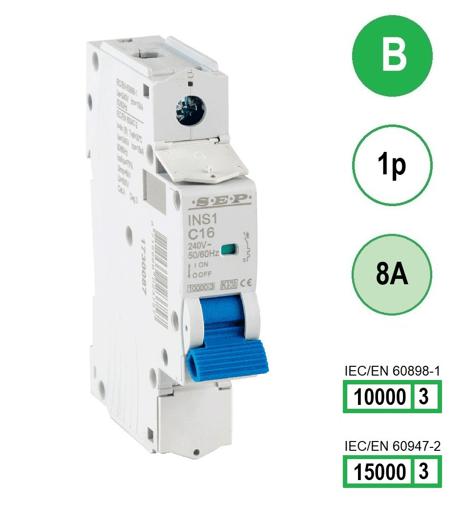 Schotman Elektro B.V. - SEP INS1-1B08 - 10/15kA