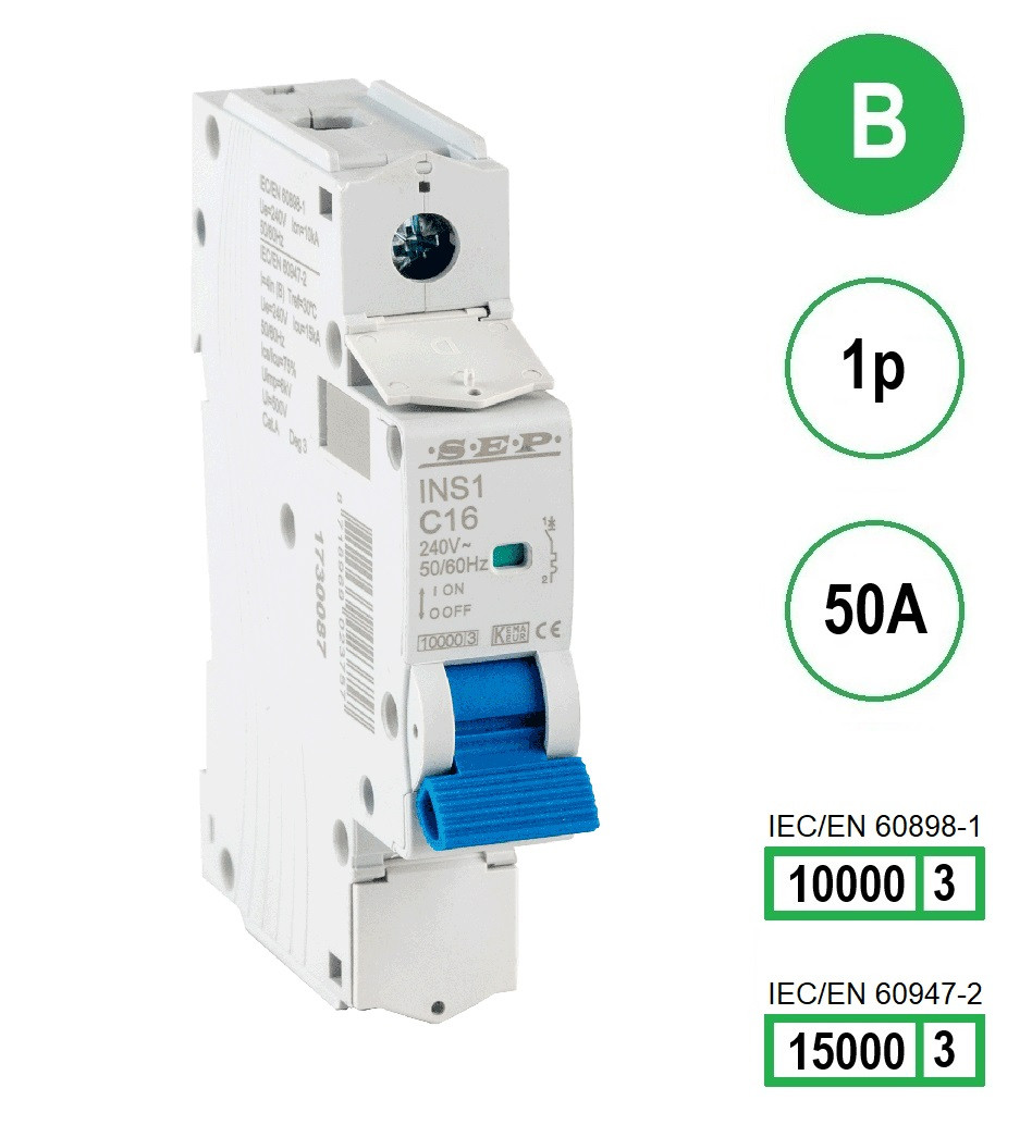 Schotman Elektro B.V. - SEP INS1-1B50 - 10/15kA