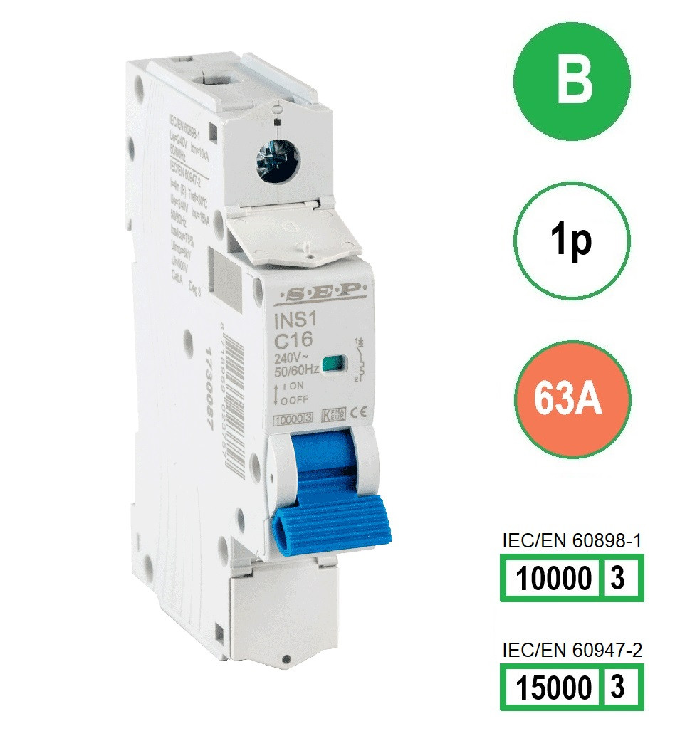 Schotman Elektro B.V. - SEP INS1-1B63 - 10/15kA