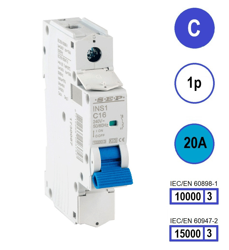 Schotman Elektro B.V. - SEP INS1-1C20 - 10/15kA