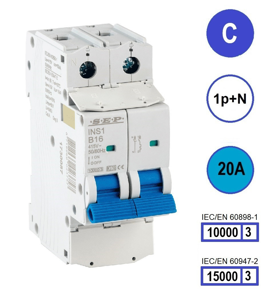 Schotman Elektro B.V. - SEP INS1-1NC20 - 10/15kA