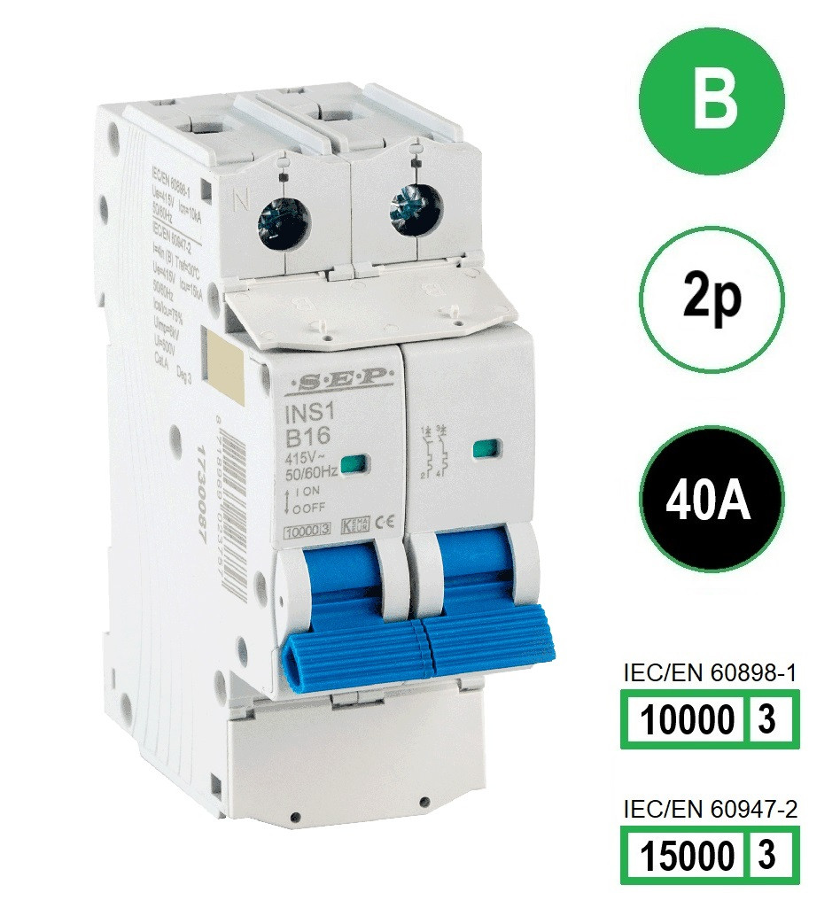 Schotman Elektro B.V. - SEP INS1-2B040 - 10/15kA