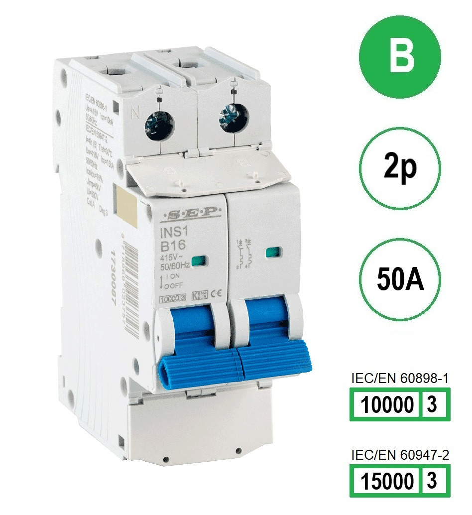 Schotman Elektro B.V. - SEP INS1-2B50 - 10/15kA