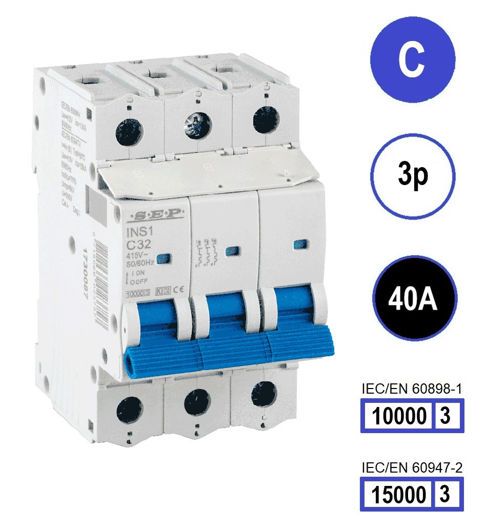 Schotman Elektro B.V. - SEP INS1-3C40 - 10/15kA