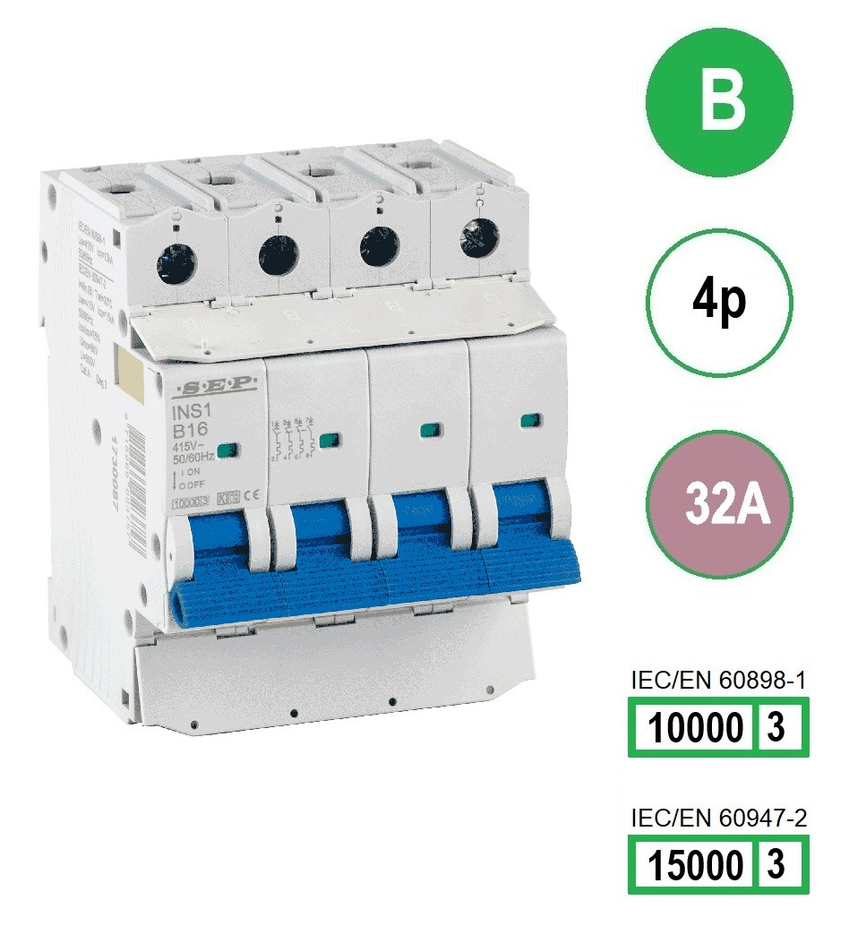 Schotman Elektro B.V. - SEP INS1-4B32 - 10/15kA