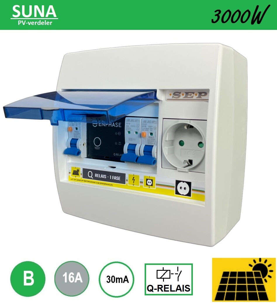Schotman Elektro B.V. - PV verdeler met Q-relais – 1xWCD