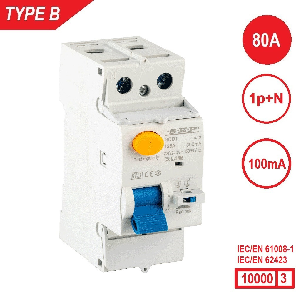 Schotman Elektro B.V. - SEP RCD1-2B-08010 - aardlekschakelaar 2p