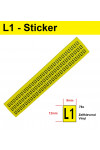 SEP CHB-L1 stickervel (78x) geel/zwart
