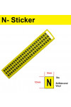 SEP CHB-N stickervel (78x) geel/zwart