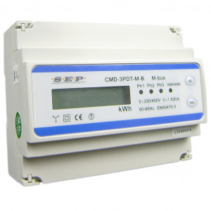 SEP CMD3PDT-M KWH-meter 3f indirect 5A + MBUS