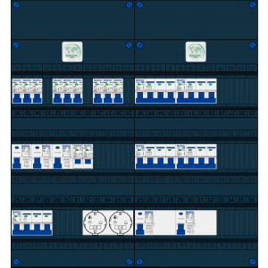 Schotman Elektro B.V. – GACIA GACK –3x ALS 2p, 2x ALS 4p, 9x INS, 4x INS 4p, kookgroep, 2x contactdoos