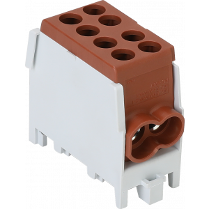 Schotman Elektro B.V. - SEP HDB-25/16 hoofdleidingaftakklem HLAK 1x25mm2-1x16mm2 bruin