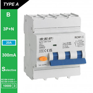 Schotman Elektro B.V. - SEP RCM1 3p+n B-karakteristiek 20A 10kA selectief AS