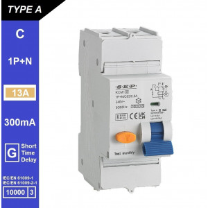 Schotman Elektro B.V. - SEP RCM1 1p+n C-karakteristiek 13A 10kA kortstondig vertraagd AG