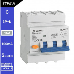 Schotman Elektro B.V. - SEP RCM1 3p+n C-karakteristiek 16A 10kA selectief AS