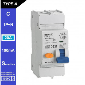 Schotman Elektro B.V. - SEP RCM1 1p+n C-karakteristiek 20A 10kA selectief AS