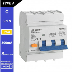Schotman Elektro B.V. - SEP RCM1 3p+n C-karakteristiek 25A 10kA selectief AS