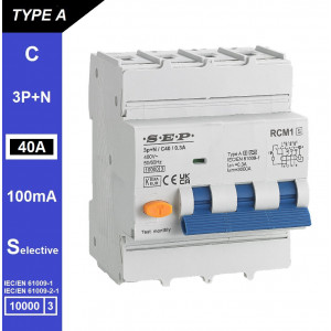 Schotman Elektro B.V. - SEP RCM1 3p+n C-karakteristiek 40A 10kA selectief AS