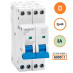 SEP INS36-3ND08, installatieautomaat 3p+n D08 6kA, 36mm, 2 modulen