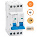 SEP INS36-4D13, installatieautomaat 4p D13 6kA, 36mm, 2 modulen