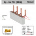 Schotman Elektro - SEP aansluitrail 2fase PIN 3x2 aansluitingen 9/18mm