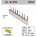 Schotman Elektro - SEP aansluitrail 2 fase PIN 4x2 aansluitingen 17.8mm