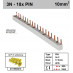 Schotman Elektro - SEP aansluitrail 3+N fase PIN 9x2 aansluitingen 17.8mm