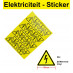 Schotman Elektro - Elektrische spanning ISO7010 sticker