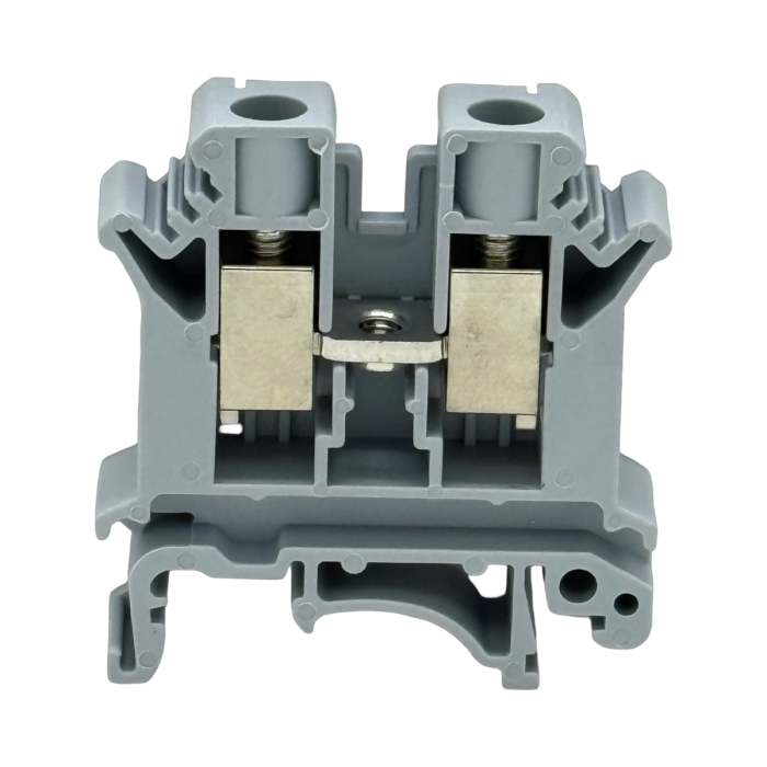 SEP SRK-10-G grijze rijgklem, 10mm2 zijaanzicht met aansluitingen - modulaire DIN-rail, 2011300210, GTIN 8718959078040 SEP SRK-10-G grijze rijgklem, 10mm2 zijaanzicht met aansluitingen - modulaire DIN-rail, 2011300210, GTIN 8718959078040
