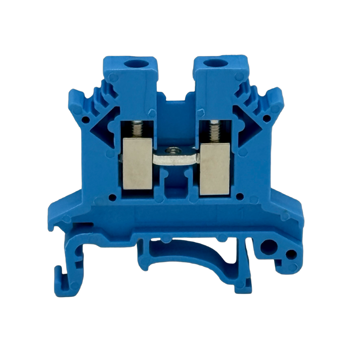 SEP SRK-2.5-BU blauwe rijgklem, 2,5mm2 zijaanzicht met aansluitingen - modulaire DIN-rail, 2011300060, GTIN 8718959077890 SEP SRK-2.5-BU blauwe rijgklem, 2,5mm2 zijaanzicht met aansluitingen - modulaire DIN-rail, 2011300060, GTIN 8718959077890