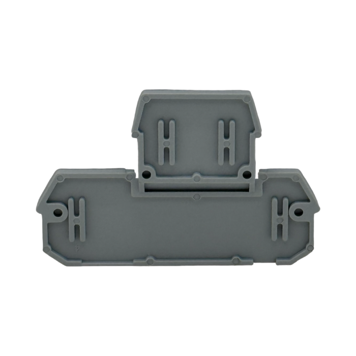 Grijze eindplaat SEP Europe type SRK-2.5-etage-E geschikt voor SRK-2.5-etageklemmen - artikel 2011300590, GTIN 8718959078422 - verkrijgbaar bij Schotman Elektro B.V.