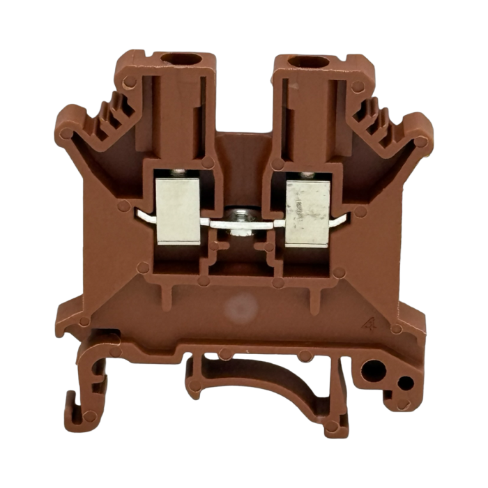 SEP SRK-3-BR bruine rijgklem, 2,5mm2 zijaanzicht met aansluitingen - modulaire DIN-rail, 2011300110, GTIN 8718959077944 SEP SRK-3-BR bruine rijgklem, 2,5mm2 zijaanzicht met aansluitingen - modulaire DIN-rail, 2011300110, GTIN 8718959077944