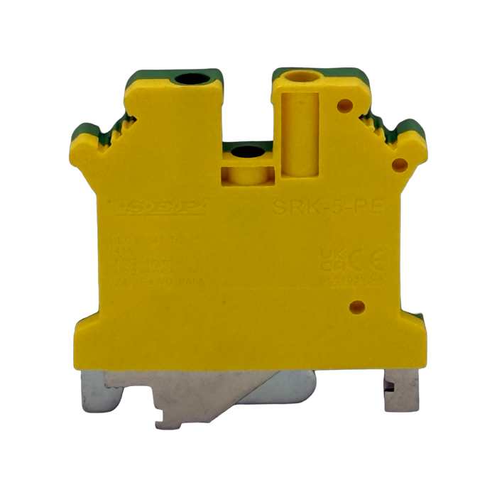SEP SRK-5-PE geel/groene aardklem, 4mm2 zijaanzicht rijgklem - modulaire DIN-rail, 2011300520, GTIN 8718959078354 SEP SRK-5-PE geel/groene aardklem, 4mm2 zijaanzicht rijgklem - modulaire DIN-rail, 2011300520, GTIN 8718959078354