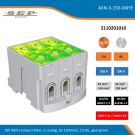 SEP AKN Compact klem, 3 voudig, 35-150mm2, CU/AL, geel-groen