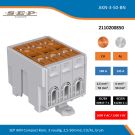 SEP AKN Compact klem, 3 voudig, 2,5-50mm2, CU/AL, bruin