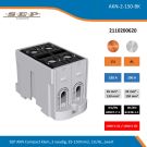 SEP AKN Compact klem, 2 voudig, 35-150mm2, CU/AL, zwart