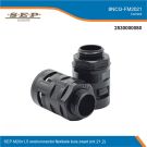 SEP M20x1,5 snelconnector flexibele buis zwart (mt.21,2)