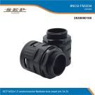 SEP M32x1,5 snelconnector flexibele buis zwart (mt.34,5)