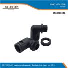 SEP M20x1,5 haakse snelconnector flexibele buis zwart (mt.18,5)