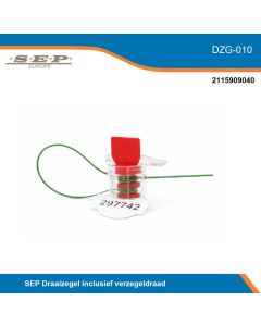 SEP Europe - DGZ-010 - draaizegel inclusief verzegeldraad (breekzegel)